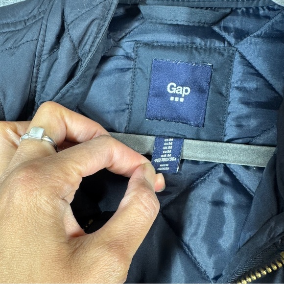 Gap Men's Water Resistant Fisherman Quilted Navy Blue Barn Chore Jacket Size MEA - Picture 8 of 15